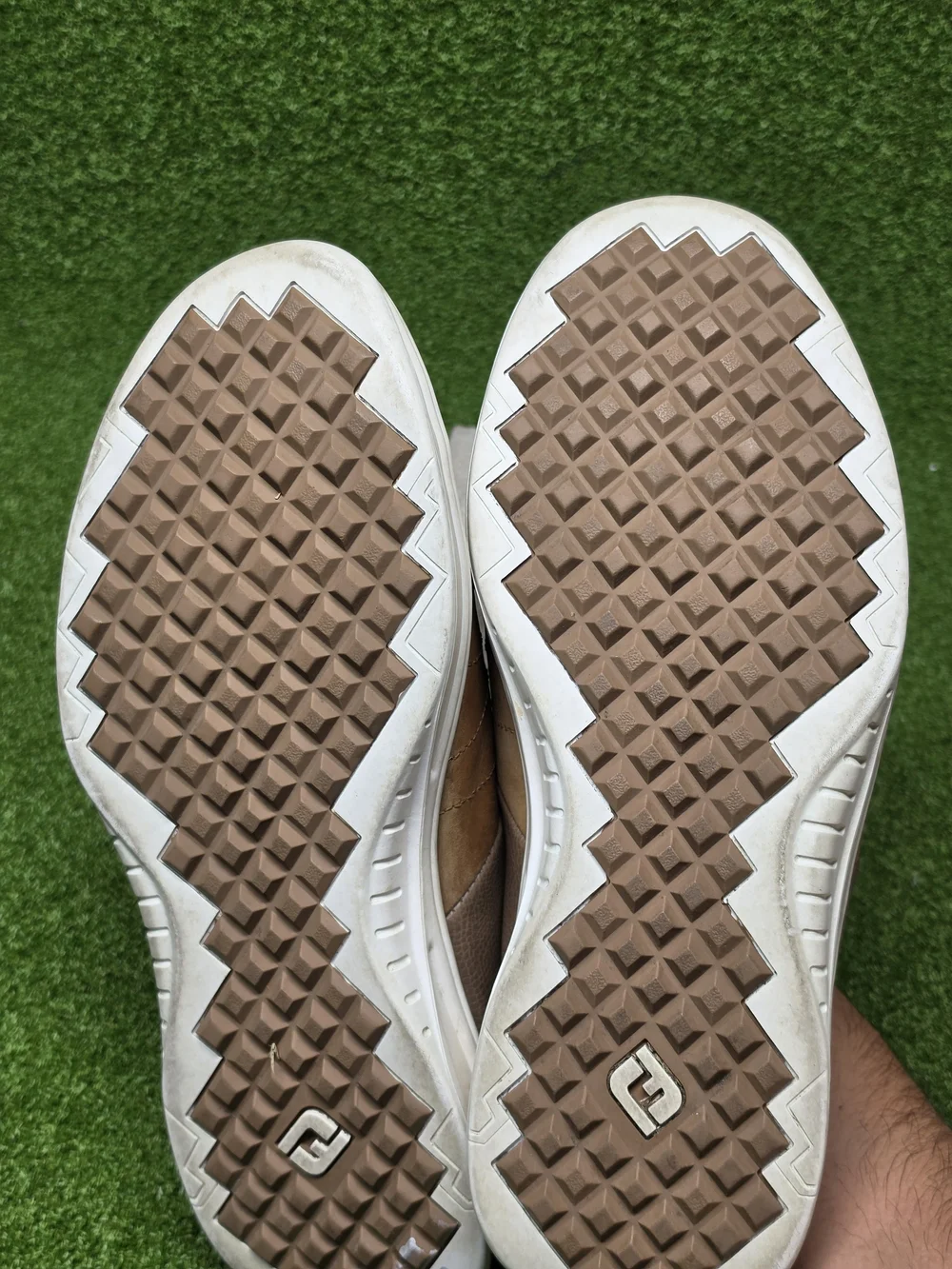 FootJoy Shoe Men Size 9.5 M Contour Casual Brown Leather Spikeless Golf Sneaker